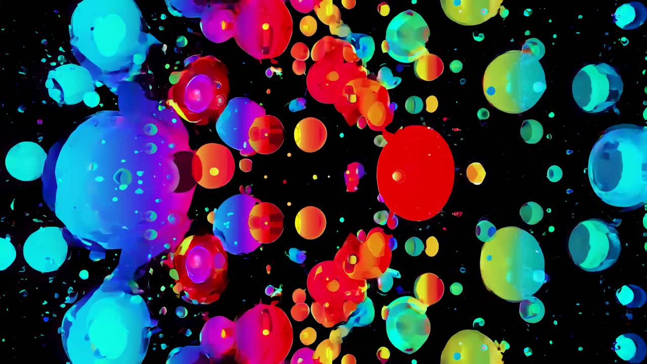 추상 다채로운 원 패턴