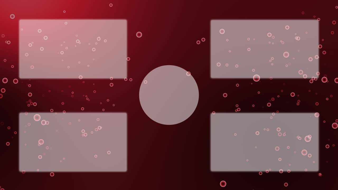 분류 거품 입자 끝 카드 모션 그래픽