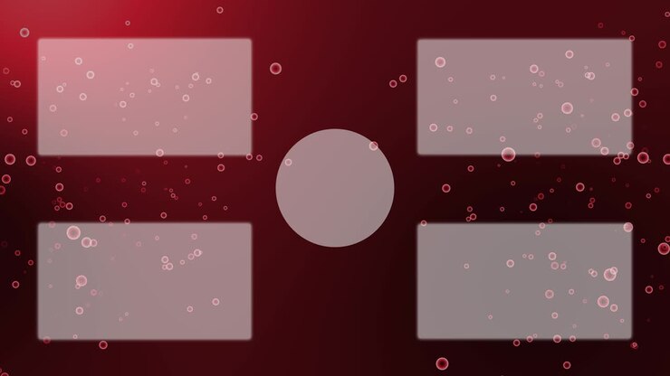 Gradation Bubbles Particles end card motion graphics