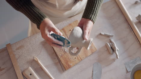 pottery sculpting process