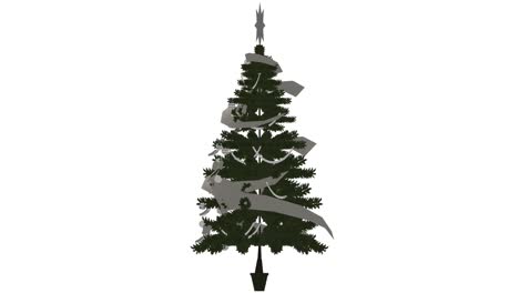 decoración navidad árbol víspera giratorio animación cgi