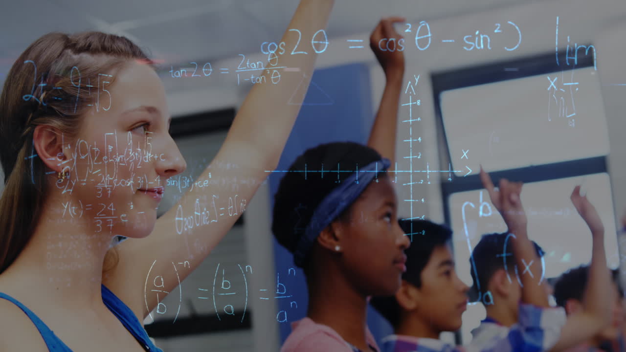 animación de ecuaciones matemáticas sobre el aprendizaje de los escolares
