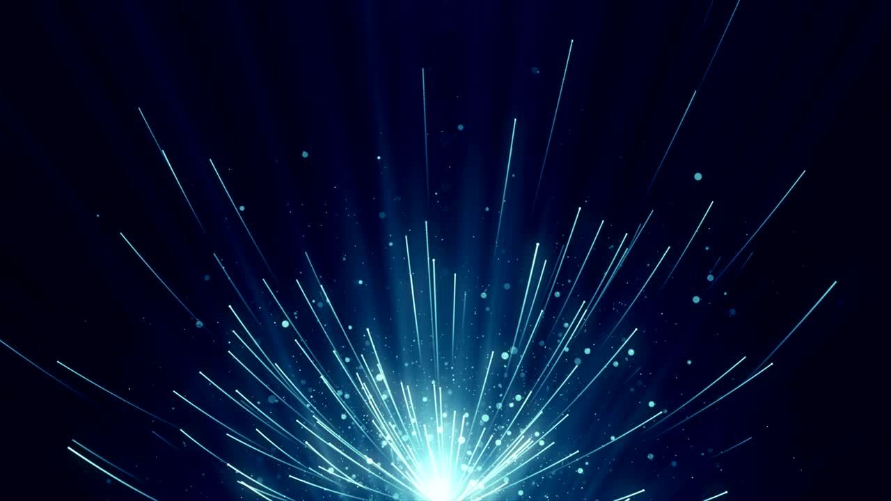 Particles Blue dust abstract light bokeh motion titles cinematic background loop