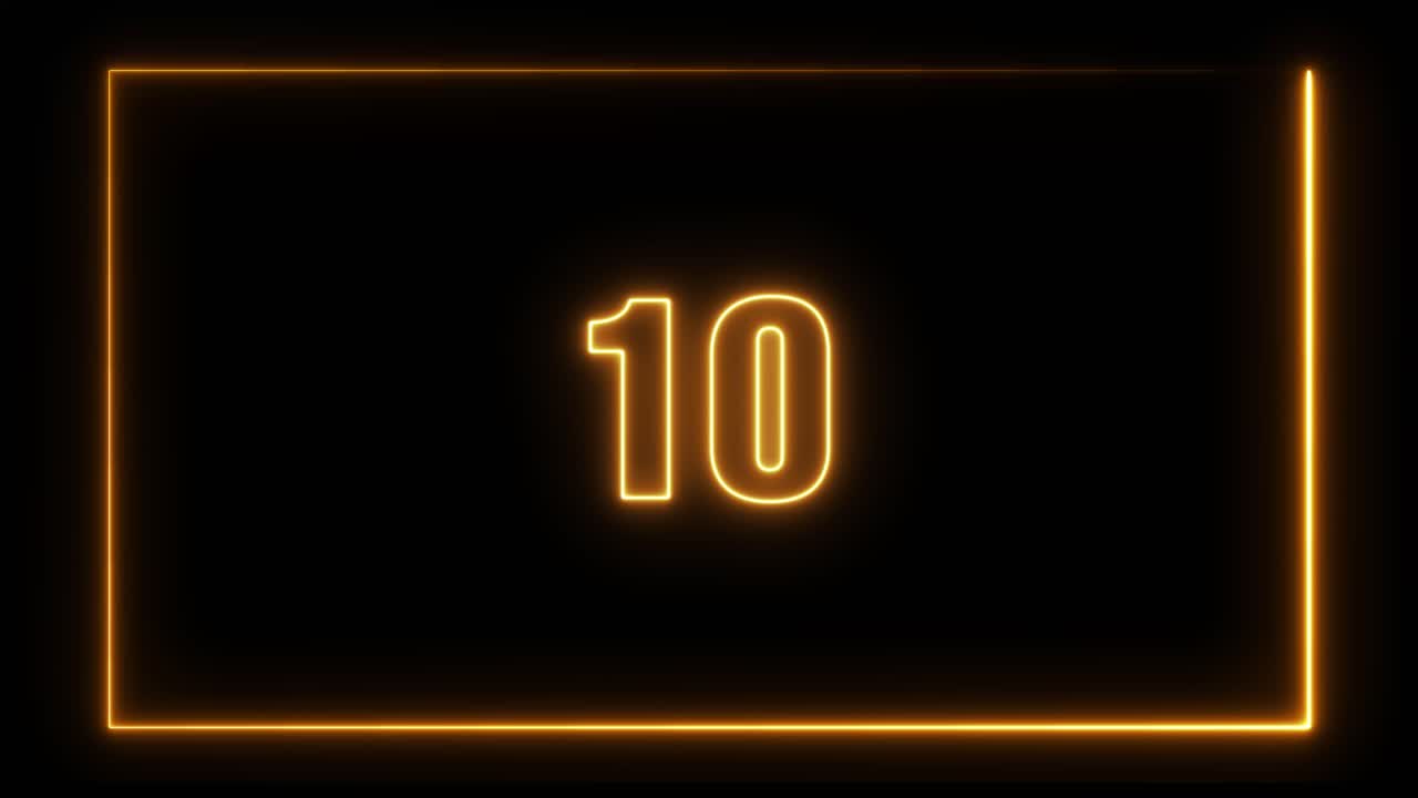 Neon Countdown Timer