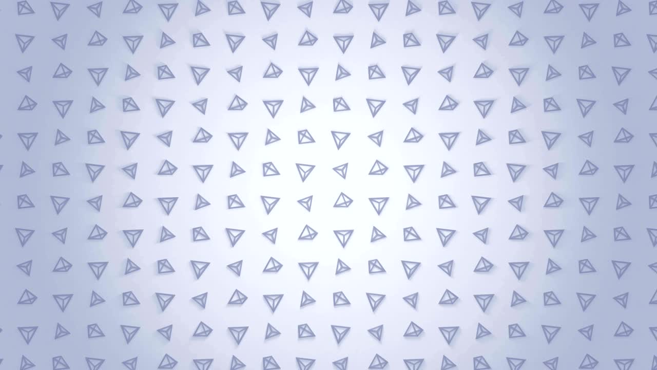 patrón de pirámide geométrica. baile de pirámides. animación de bucle de símbolo de negocio. diseño de red de negocios.