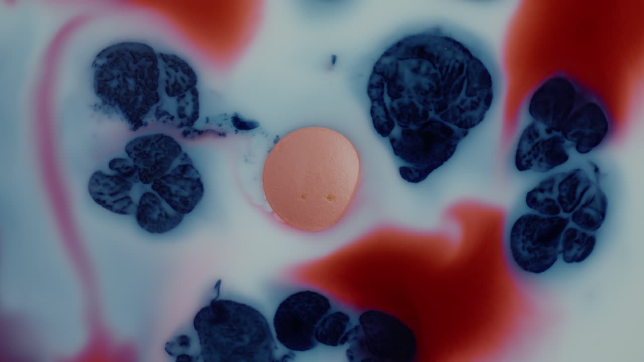 pintura abstracta con tinta