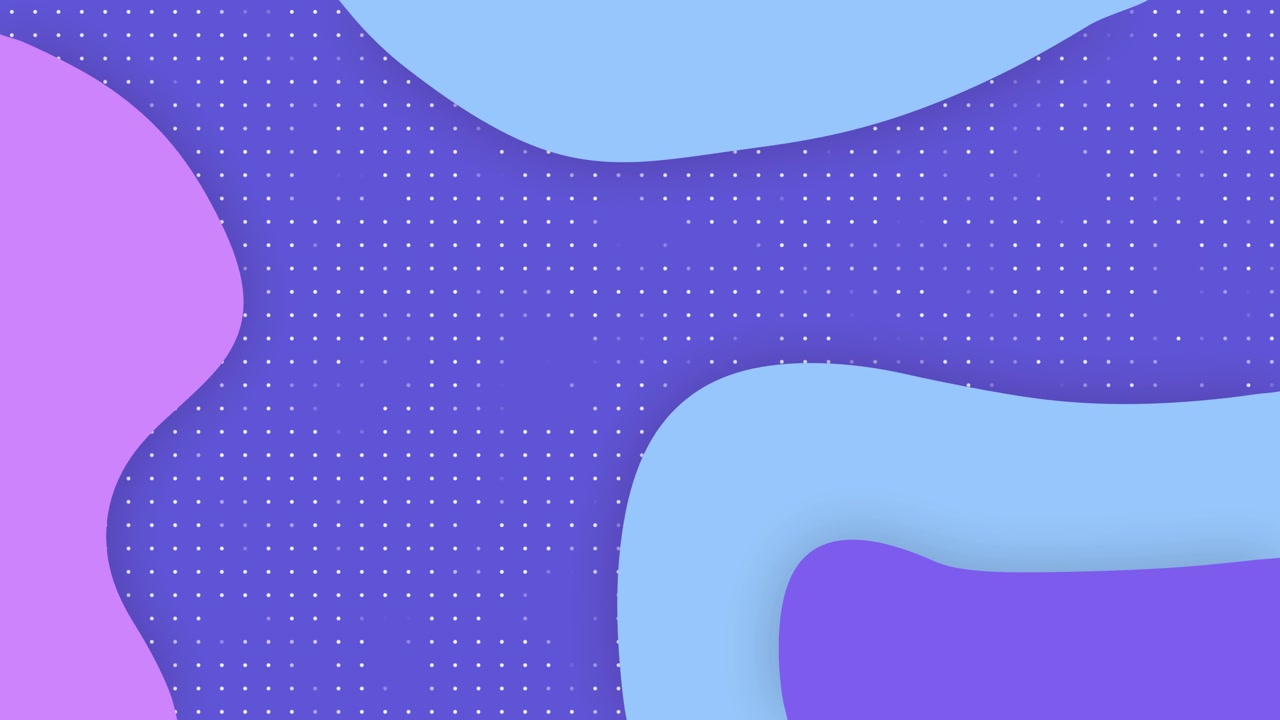 Animated Abstract Background with Flowing Layered Shapes and Dots