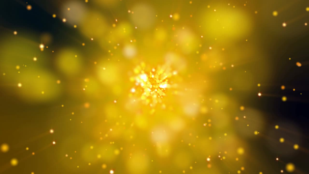 금빛 반이는 폭발, 추상적인 애니메이션