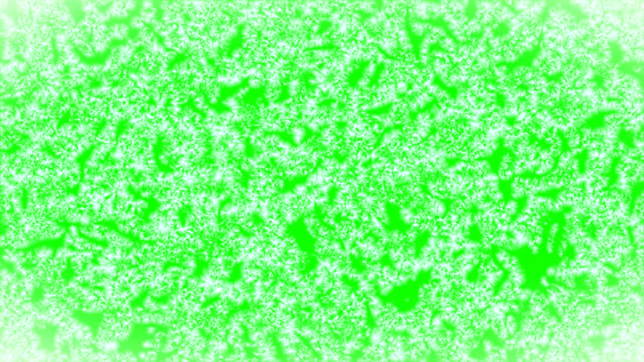 얼어붙은 화면 얼어붙는 애니메이션이 녹색 화면을 고 나타납니다.