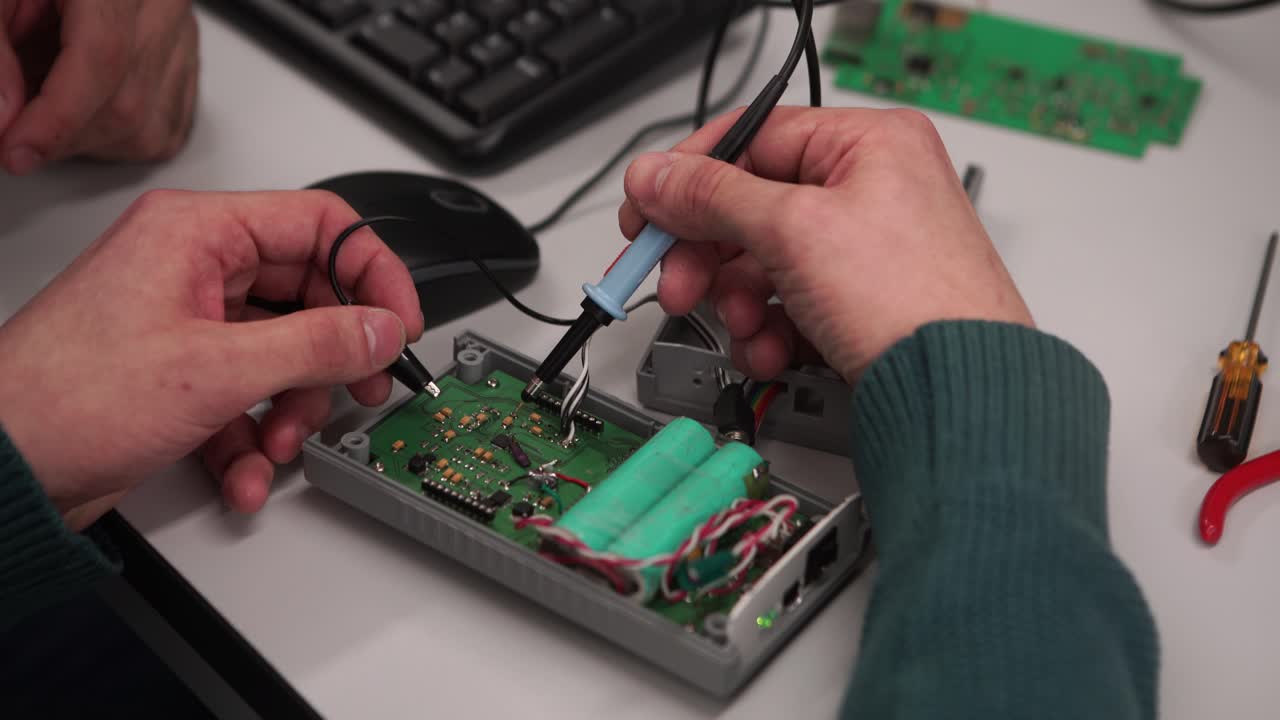 reparación o ensayo de dispositivos electrónicos