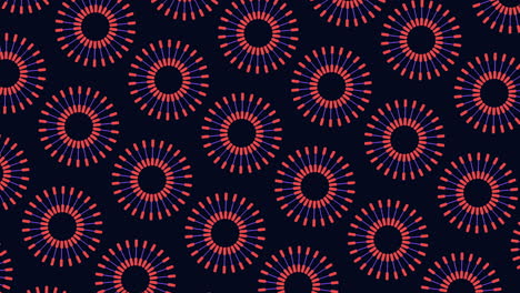 mesmerizing blue circular pattern on a black background