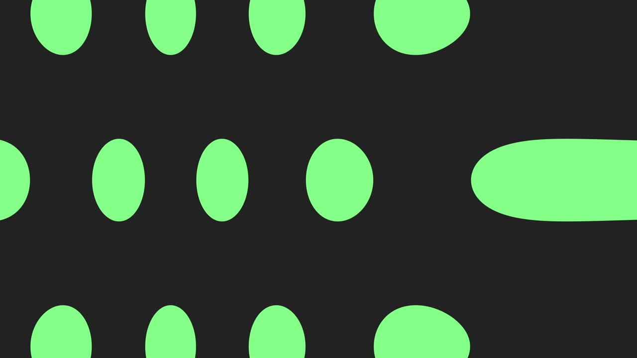 Abstract green dots geometric pattern on black gradient