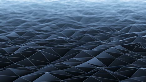 blue polygonal background. abstract geometrical 3d render