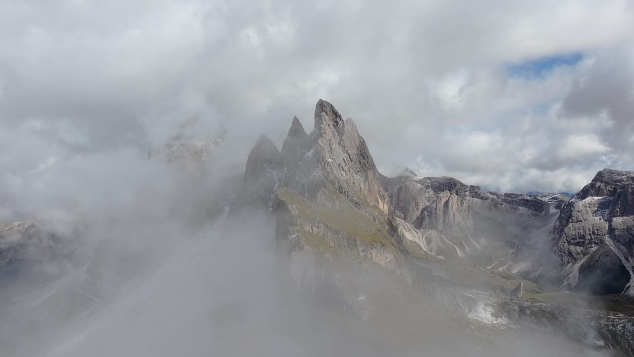 Mountain Peaks and Clouds