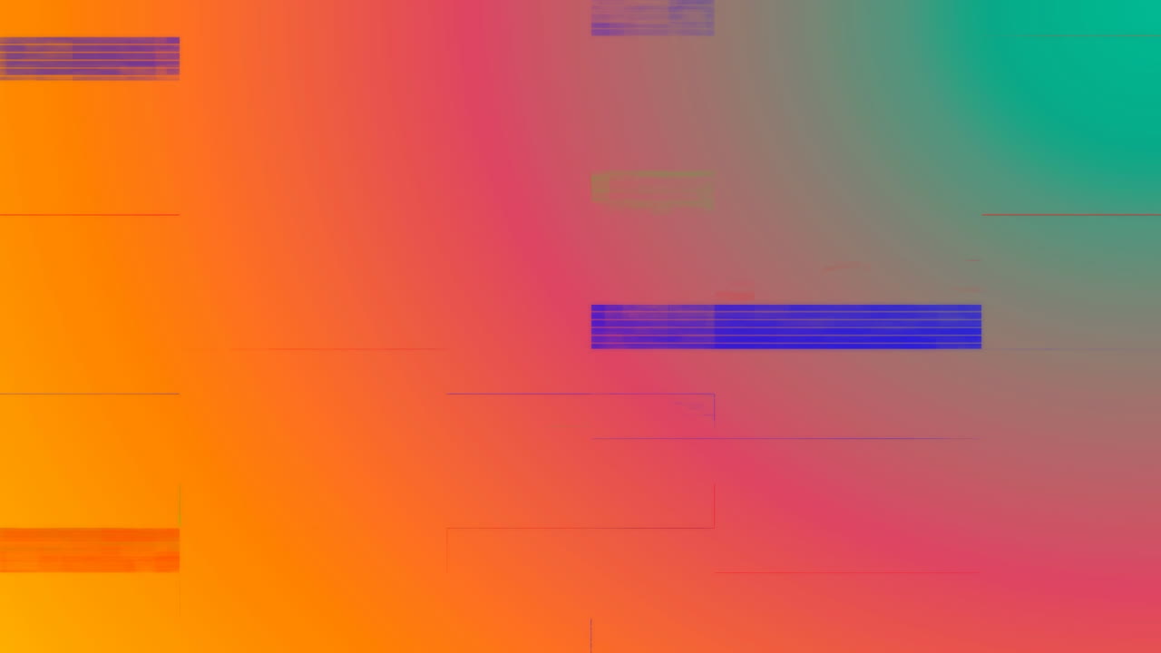 colorido retro tv chisporroteo en el fondo colorido