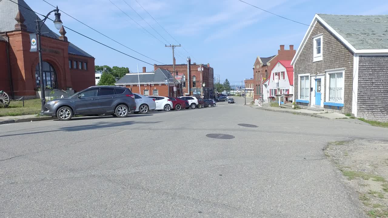 small walk along a small town street