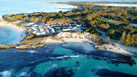 cork screw over beautiful sunny beach