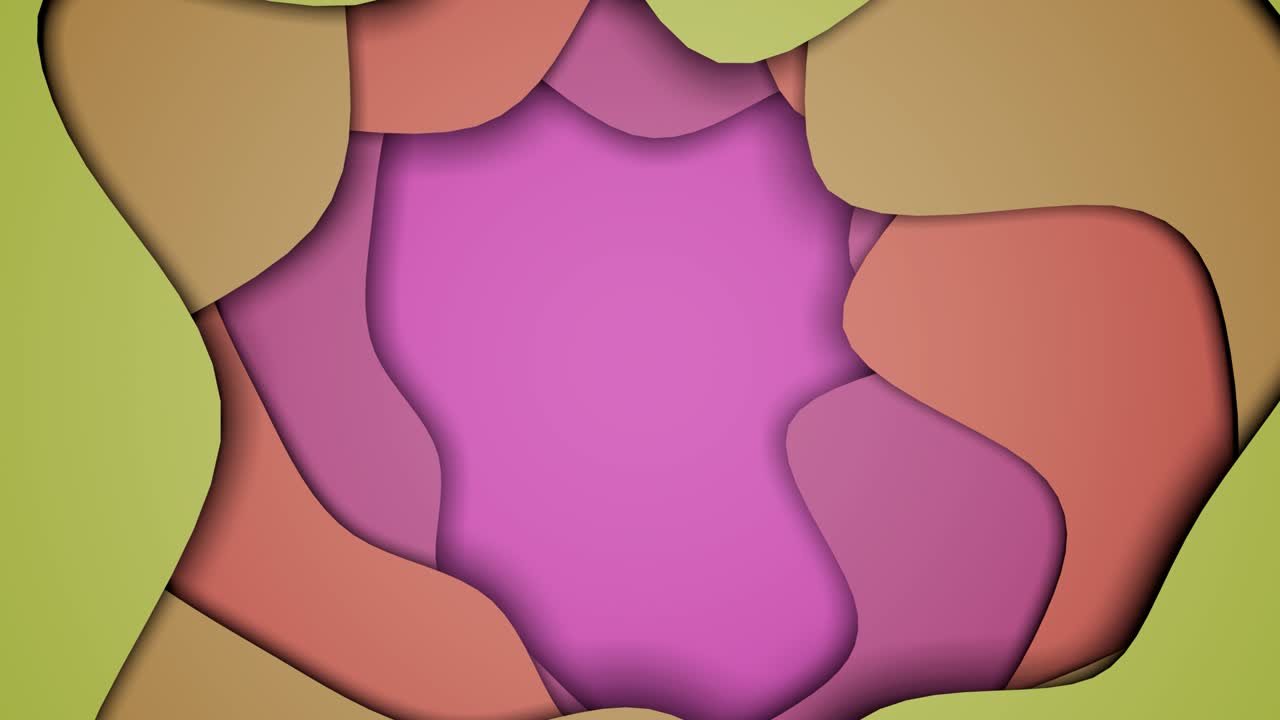 animación de formas abstractas onduladas y coloridas
