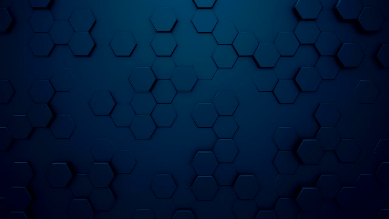 fondo hexagonal en movimiento abstracto, animación de bucle 3d sin costuras