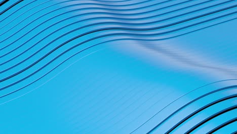líneas azules digitales en bucle animadas en 3d - fondo en 4k