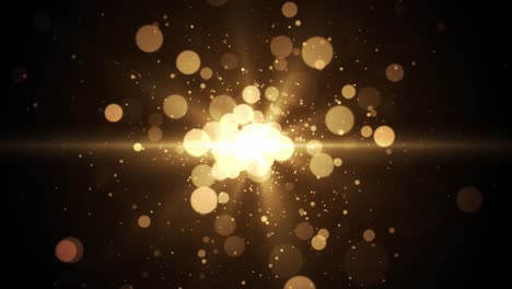 4k abstract glamour partículas doradas de bucle de fondo para saludos y celebraciones