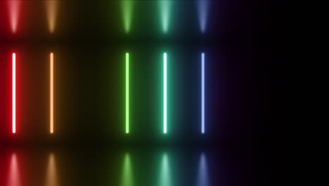fondo de líneas de neón abstractas