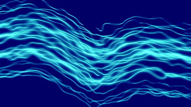 Linee astratte in movimento. 4K, loop continuo.