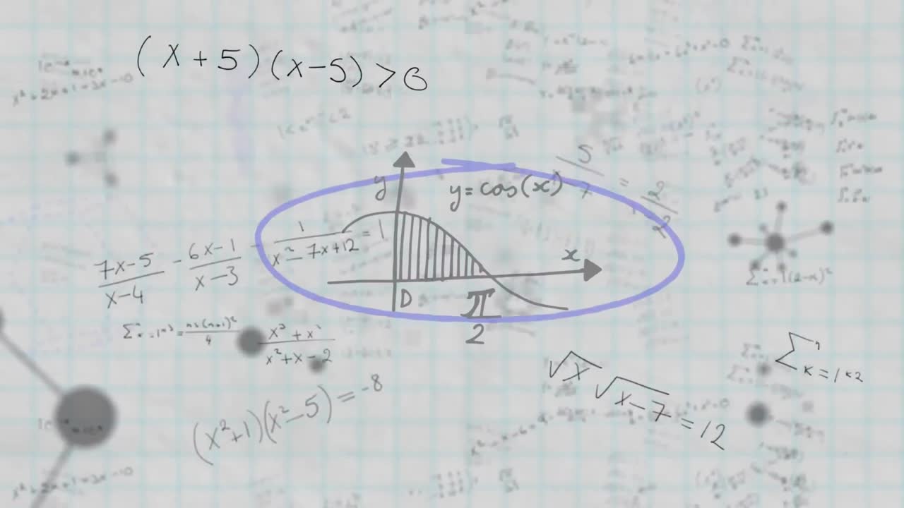 ⁇ 색 선으로 된 종이에 대한 수학적 방정식에 대한 분자 구조