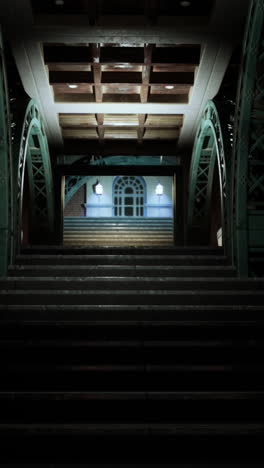 dark staircase interior bridge entrance