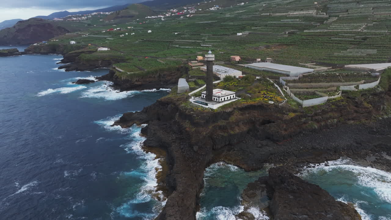 The Lighthouse and Coast of Punta Cumplida: An Aerial Journey