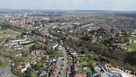 chelmsford essex  moulsham uk aerial footage