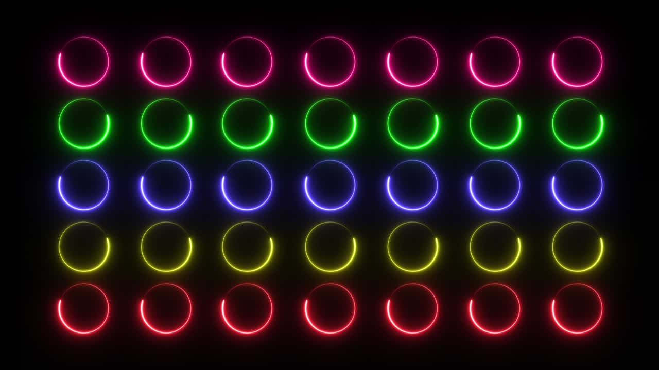colore luminoso al neon in movimento sfondo artistico senza cuciture schermo di movimento astratto 4k