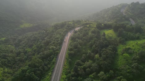 pune to nashik national highway kasara ghat 60 drone view in maharashtra
