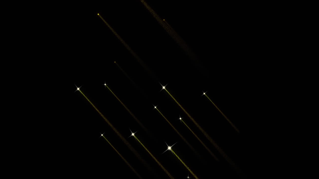 Animation of light trails on black background