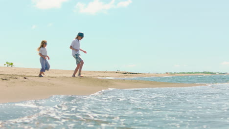 family fun at the beach