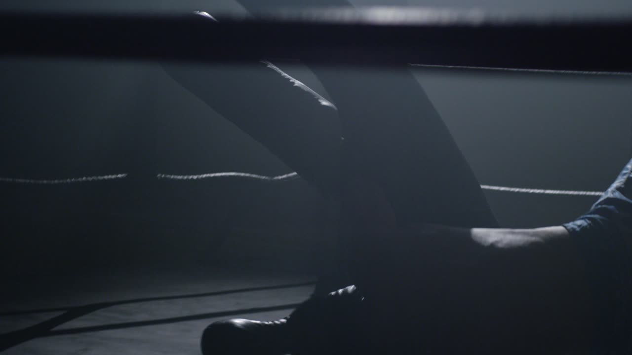 링에서 권투 경기