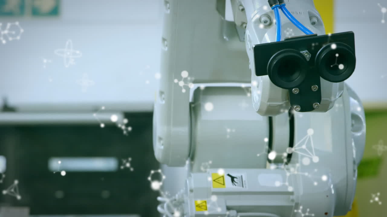 떠다니는 입자의 애니메이션과 로 ⁇ 을 통한 데이터 처리