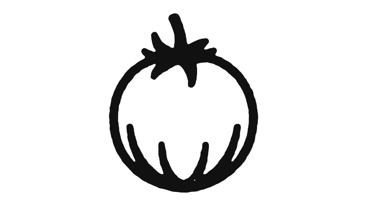 imágenes de animación de iconos de verduras orgánicas y canal alfa