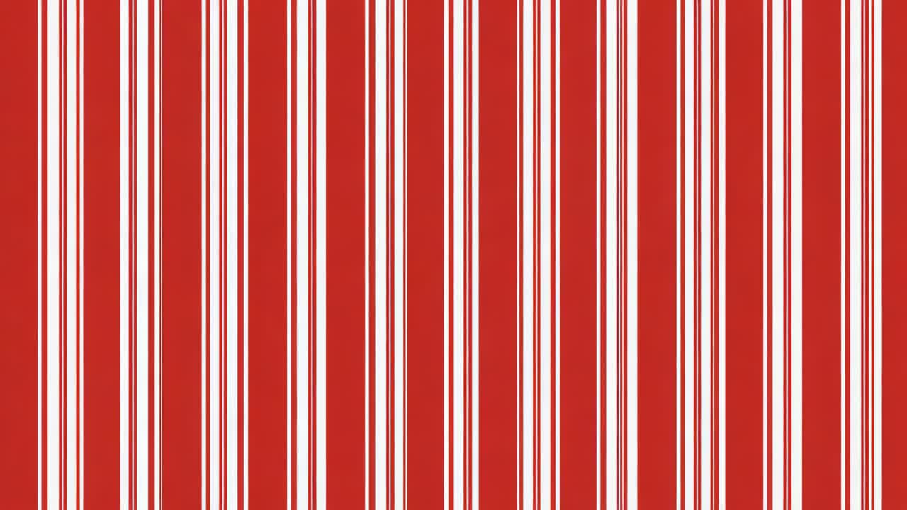 Primo piano di un pannello a strisce che si sposta lateralmente con strisce rosse e bianche a causa del movimento della fotocamera
