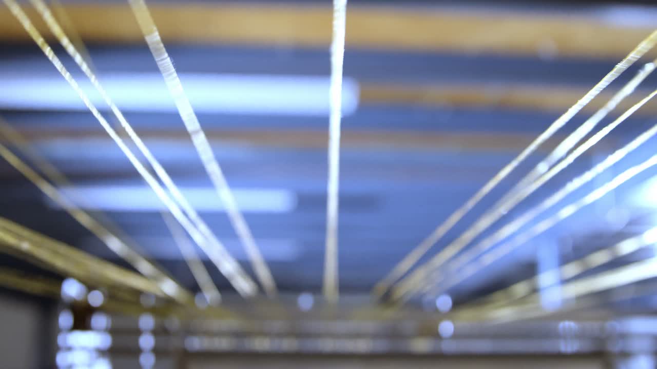 máquina de rodillos de hilo en la industria de fabricación de cuerdas 4k