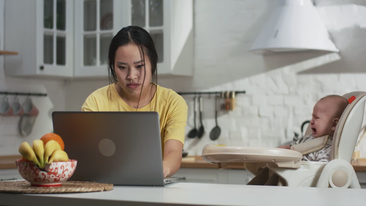 Working Mom with Crying Baby