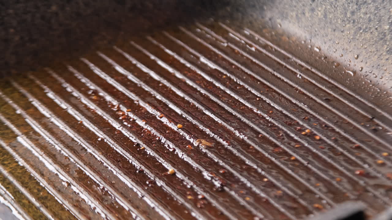 Barbecue Aged Roast Beef cooking on pan