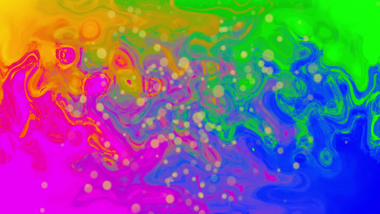 Animazione di forme colorate in movimento su sfondo colorato