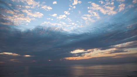 colourful skies above the sea time-lapse