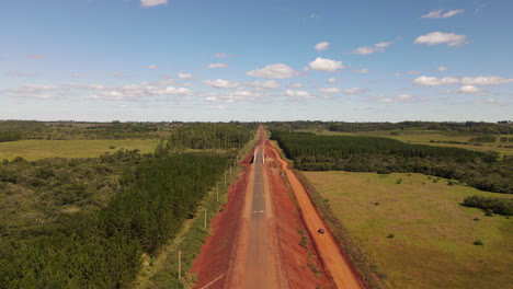 Carretera-En-Construcción-En-Misiones,-Argentina.