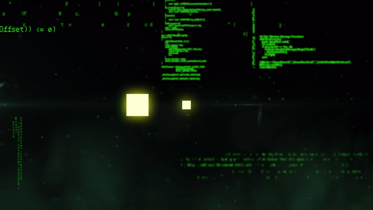 Animation of data loading ring over data processing