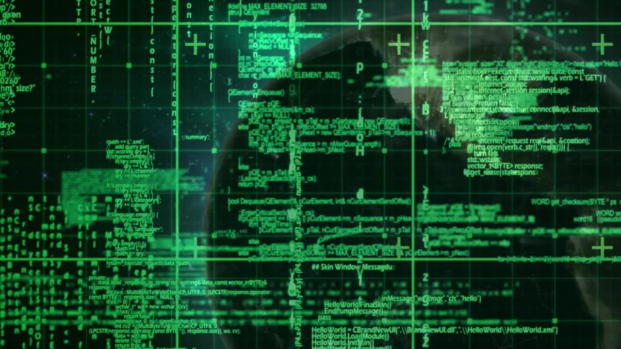 Animation af databehandling over kloden