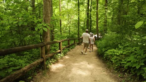hikers on state park trail