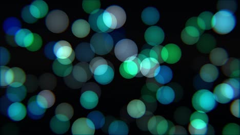 animation of blue and green bokeh with subtle drift and flicker