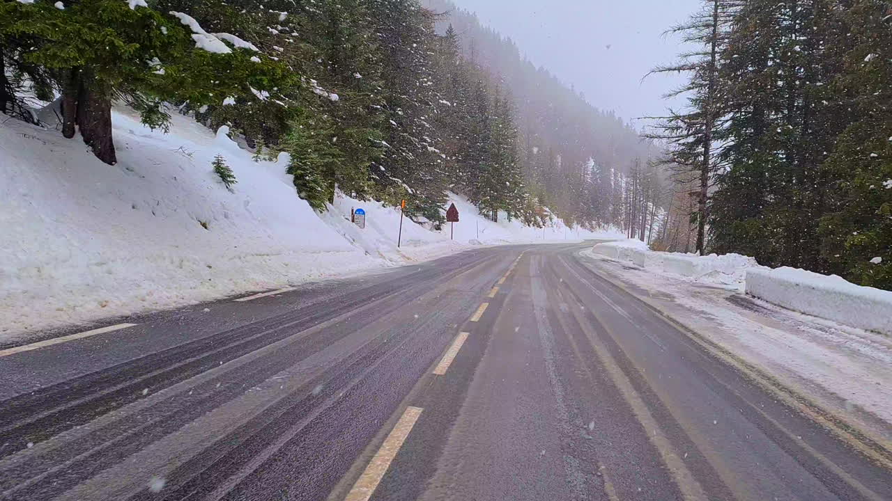 프랑스의 아름다운 드론 겨울 영상